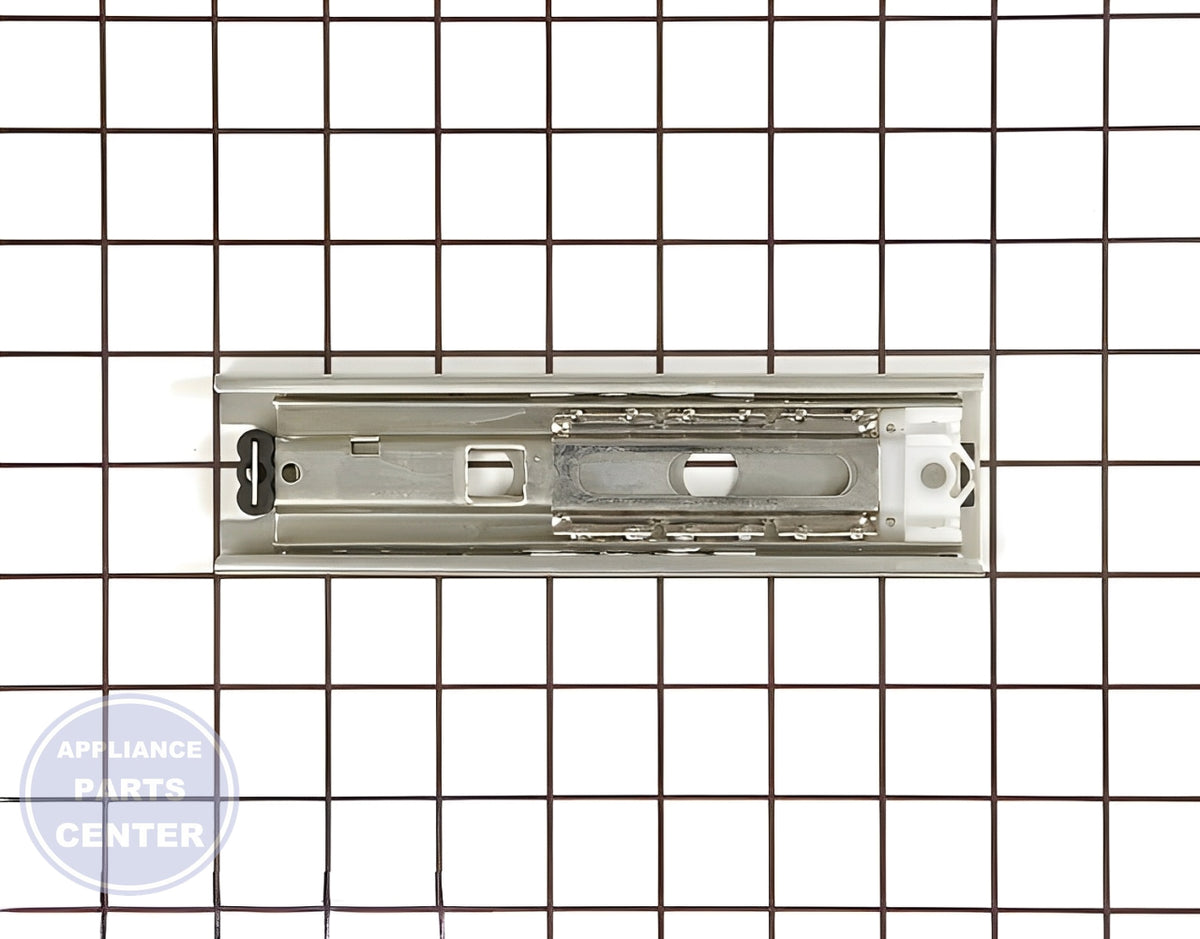 GE Drawer Slide Rail WR72X10195 - Main view showing sturdy construction for GE, Hotpoint, RCA models