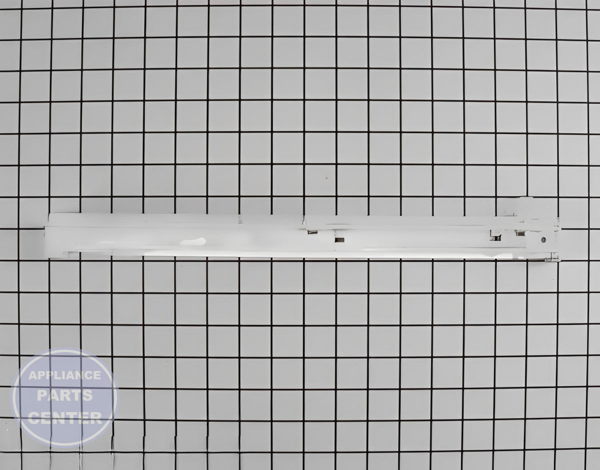 GE REFRIGERATOR LEFT HAND SLIDE ASSEMBLY WR72X239 - Main view showing smooth operation for GEN refrigerator models