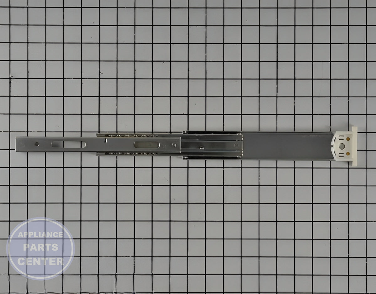 GE Drawer Slide Rail WR72X29093 - Installation in GE model displaying key mounting points