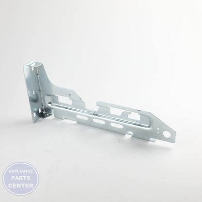 FREEZER DOOR BRACKET RIGHT WR72X29586 - Side view with precise measurements