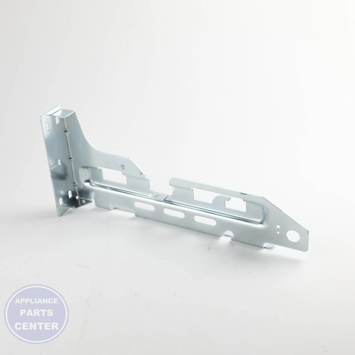 FREEZER DOOR BRACKET RIGHT WR72X29586 - Side view with precise measurements