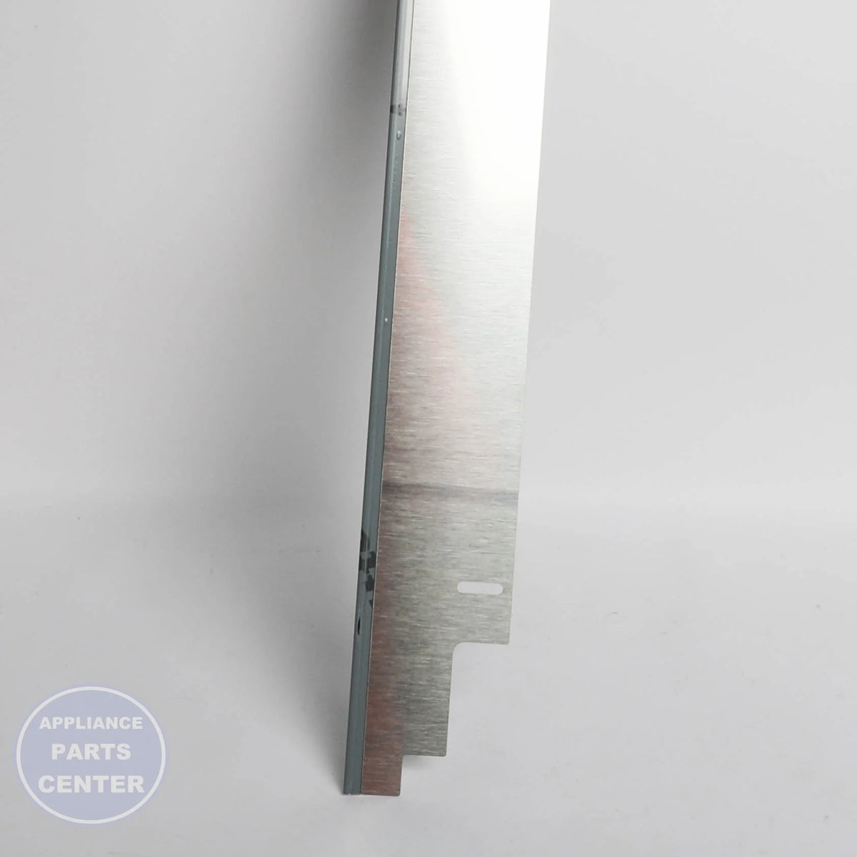 GEH TOE KICK SKIRT 42 - Installation in GEH refrigerator model showcasing key mounting points