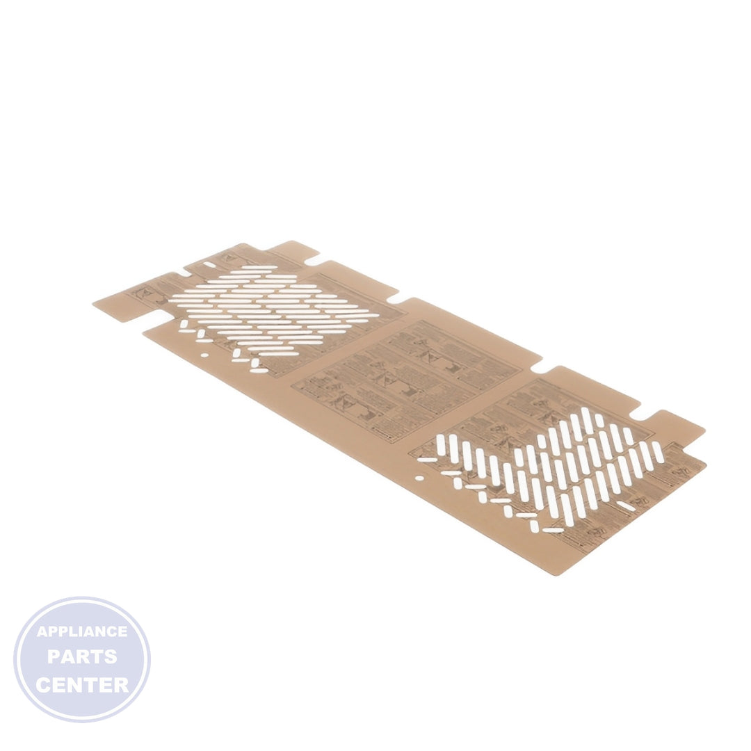 GE REFRIGERATOR REAR ACCESS COVER WR82X31325 - Main view showing optimal airflow for various GE models