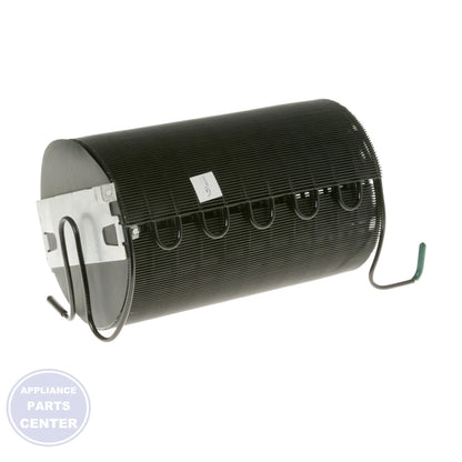 CONDENSER ASM FORMED WR84X10115 - Side view with precise measurements