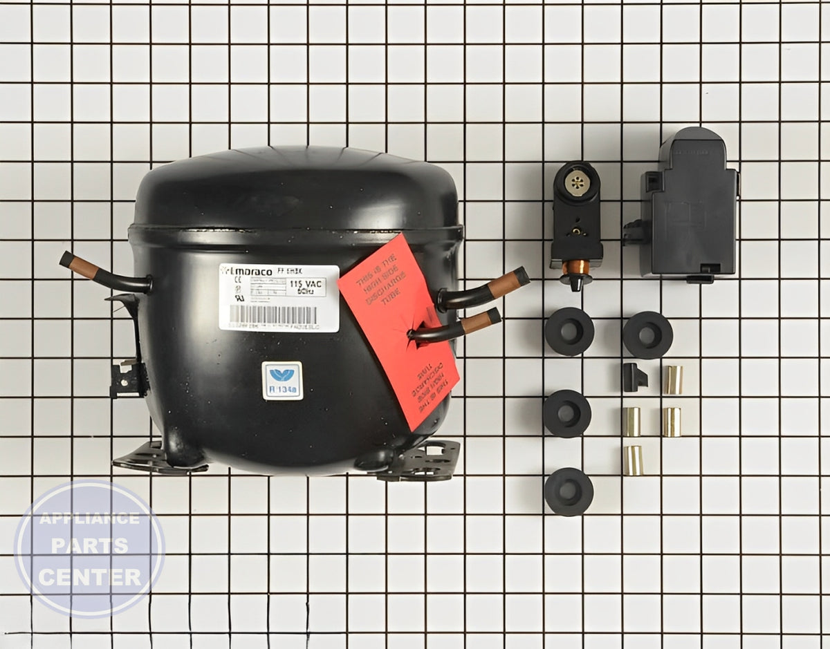 GE REFRIGERATOR COMPRESSOR KIT EGYS60 WR87X10224 - Main view showing high-quality compressor for GE models