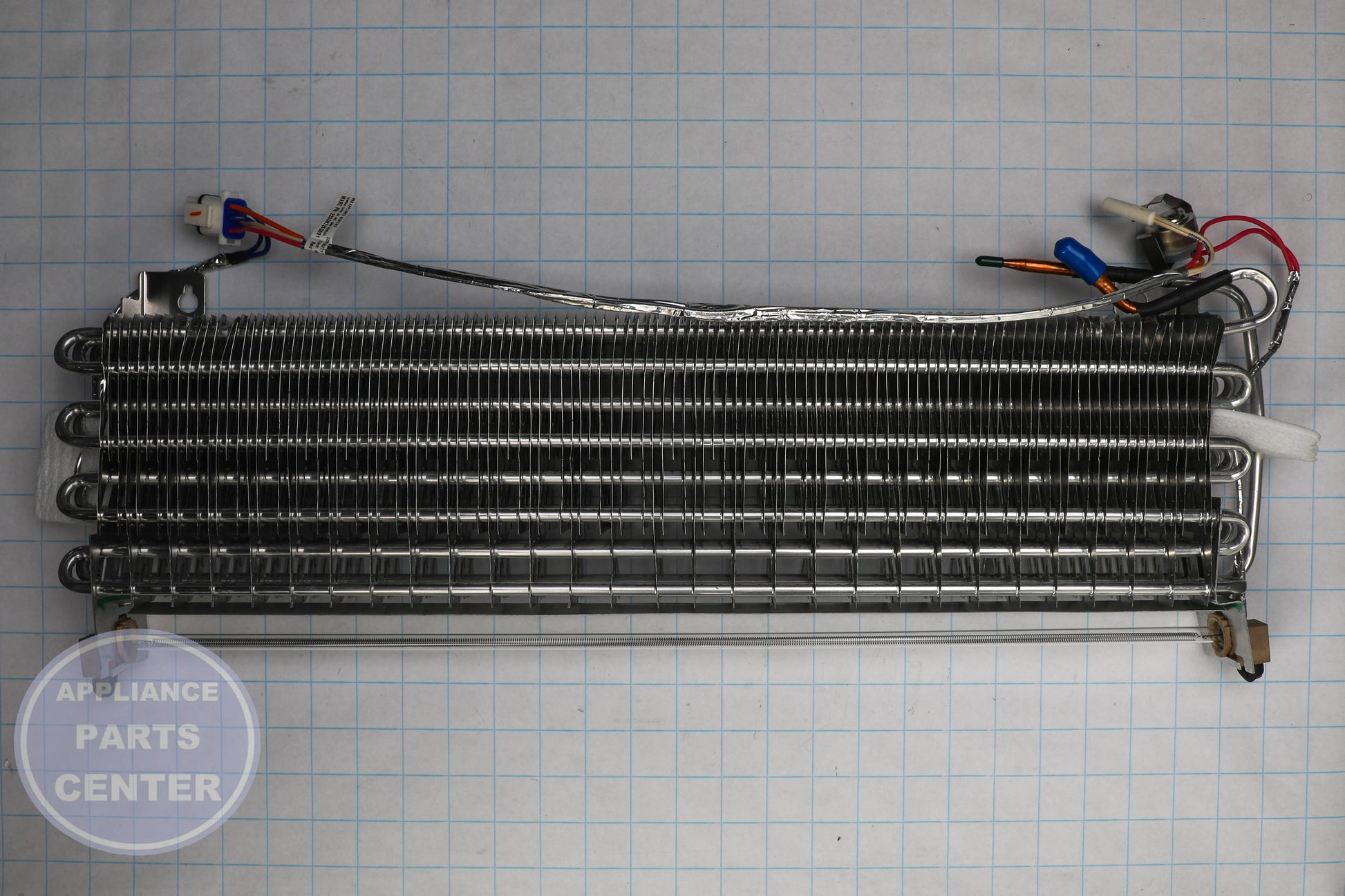 LOW SIDE ASM WR87X25363 - Side view with precise measurements and specs