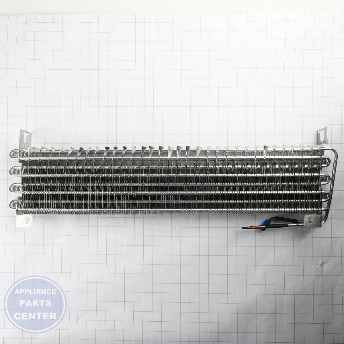 EVAPORATOR WR87X30157 - Side view with precise refrigeration specs