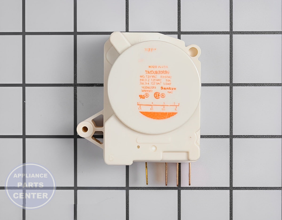 GE REFRIGERATOR DEFROST TIMER WR9X502 - Main view showing circuit board for various GE models