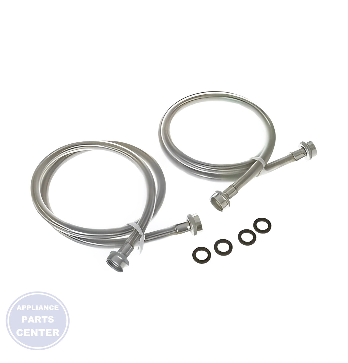 GE WASHING MACHINE 4' POLYMER COATED WATER INLET FILL HOSE WX14X10005 - Main view showing durable construction for various GE models