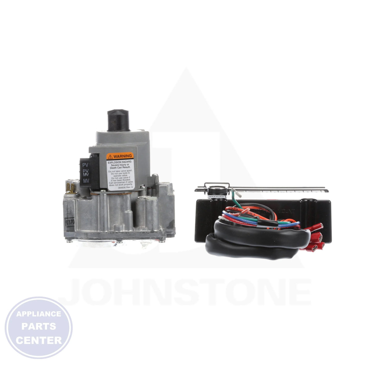 Universal Intermittent Pilot Retrofit System Y8610U6006 - Side view with 1/2" Inlet Conn. & 3/4" Outlet Conn.