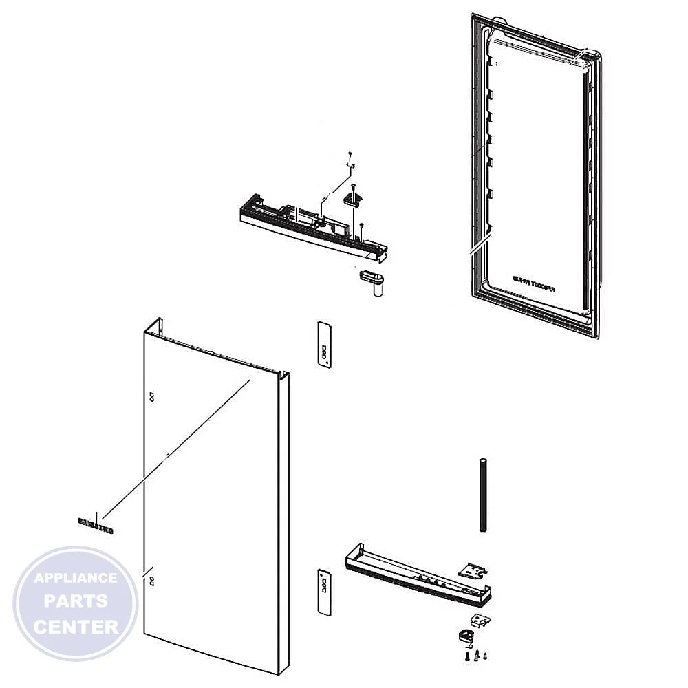 SAM A/S ASSY-FOAM REF R;RF6000T,DOOR FOAM,BA DA82-02850A - Main view showing efficient sealing for SAM Refrigerator models