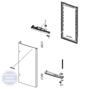 SAM A/S ASSY-FOAM REF R;RF6000T,DOOR FOAM,BA DA82-02850A - Main view showing efficient sealing for SAM Refrigerator models