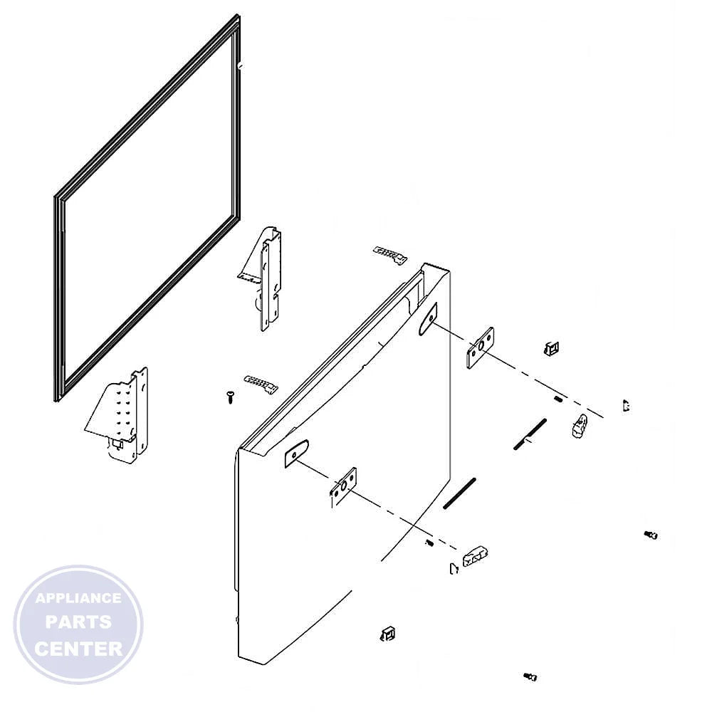 SAM A/S DOOR-FRE;AW2-14,BLACK DA82-01340K - Main view showing tight seal for SAM models