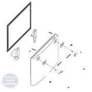 SAM A/S DOOR-FRE;AW2-14,BLACK DA82-01340K - Main view showing tight seal for SAM models