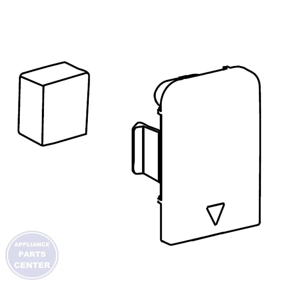 Samsung ASSY CAP ANGLE;RF9000JC DA97-15412B - Main view showing door alignment for RF9000JC series