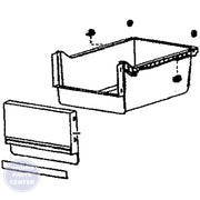 SAM Refrigerator ASSY CASE-DRAWER FRE HIGH;POLARIS EXP,W3 - Main view showing organizational design for various models