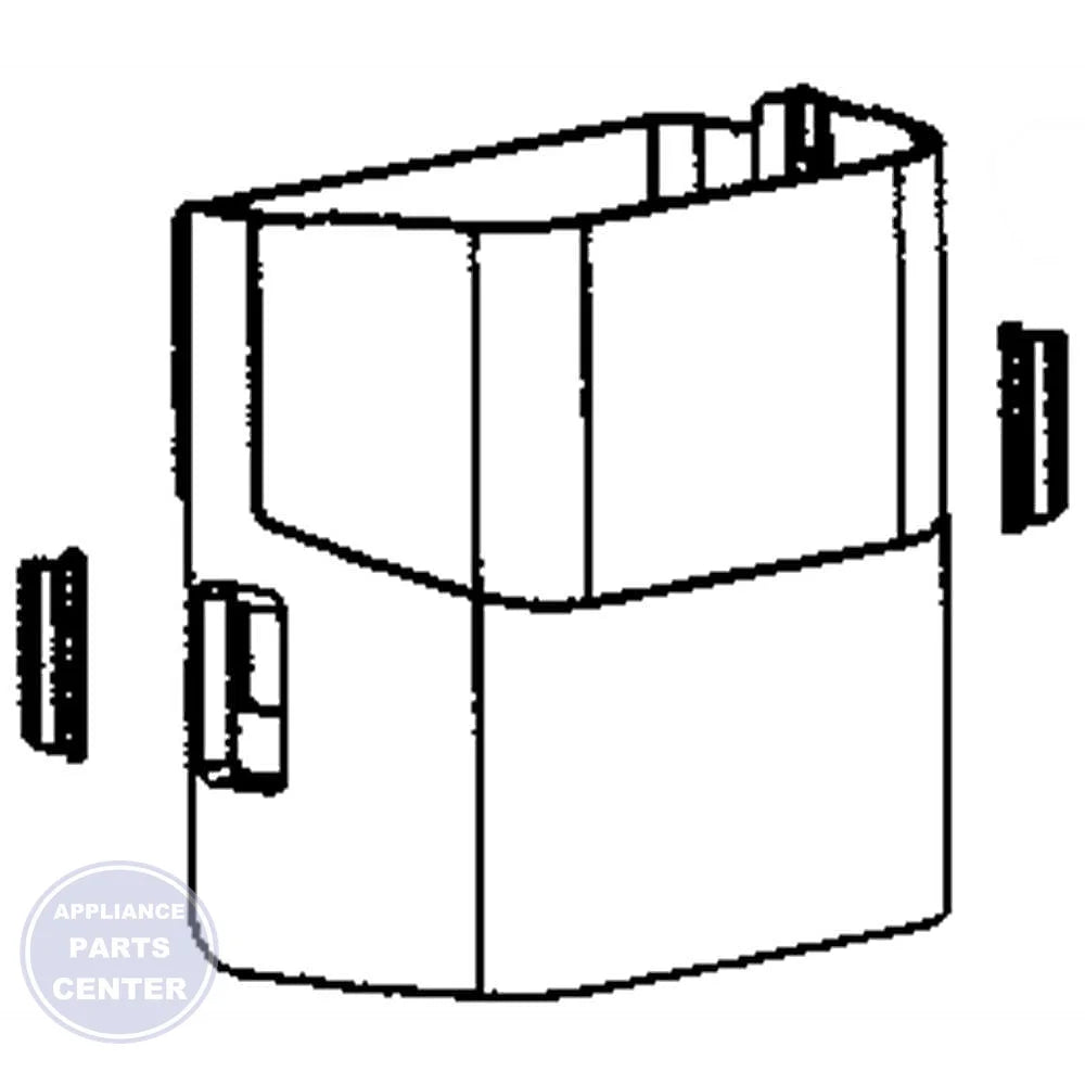 SAM Refrigerator ASSY CASE-ICE BUCKET;GGH,COOL WHITE,IN-D DA97-06569L - Main view showing optimal ice storage for [specific models]