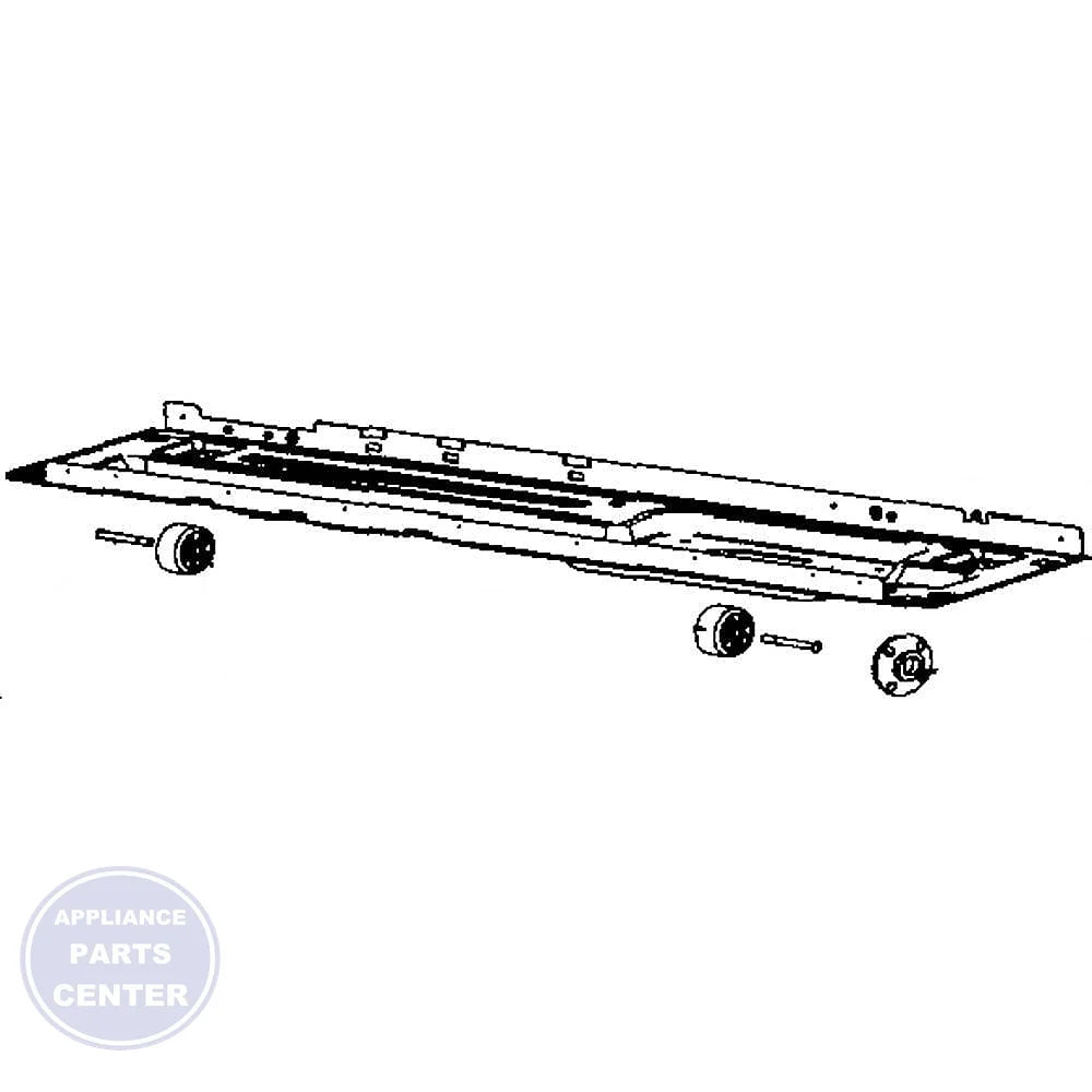 SAM Refrigerator ASSY CHASSIS COMP;NW2/FDR,CASTER(TPE),- DA97-11728A - Main view showing heavy-duty construction for SAM models