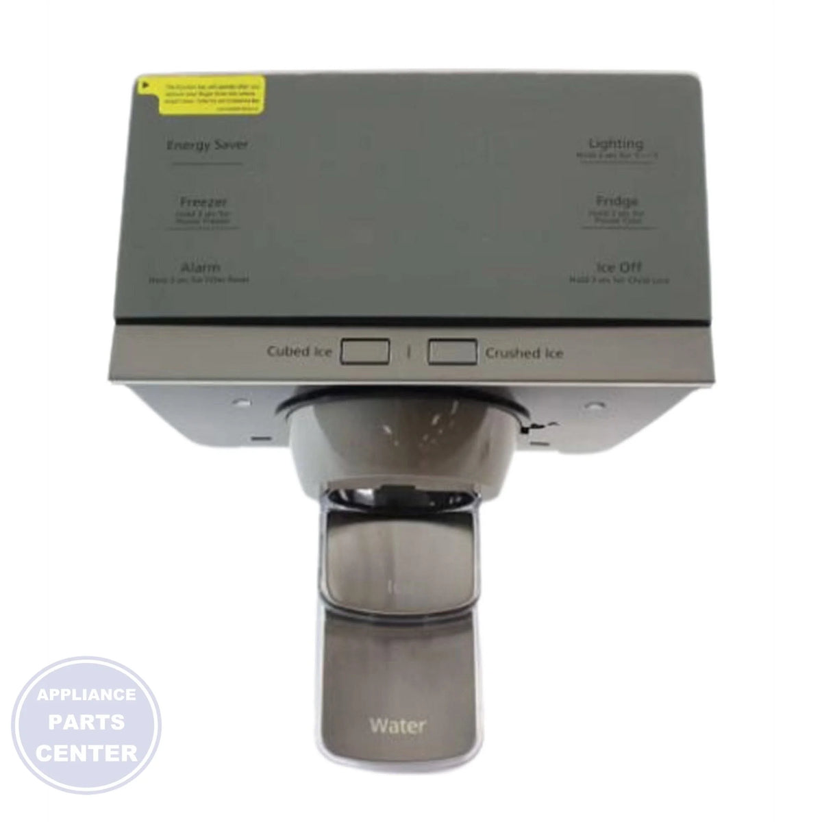 SAM Refrigerator ASSY COVER DISPENSER DA97-13809L - Main view showing efficient ice dispensing for compatible SAM models