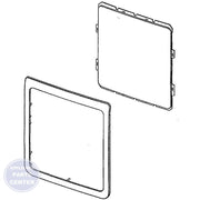 Samsung ASSY COVER DOOR;HUDSON-DRYER,DV456EWDHSU DC97-17077B - Main view showing sleek design for Samsung DV456EWDHSU