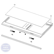 SAM Refrigerator ASSY COVER VEG-REF;AW4-CD,ASSY COVER VEG - Main view showing secure veggie storage for select models