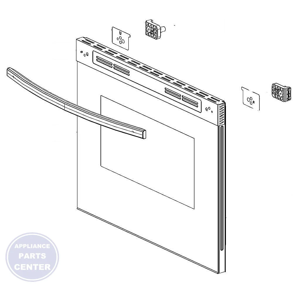 SAM ASSY DOOR SUB;NE/NX9000T,STS,SINGLE GOOD - Main view showing perfect fit for SAM models