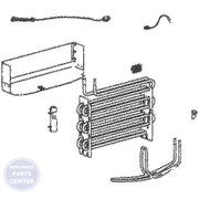 SAM Refrigerator ASSY EVAP-FRE;ROMANEE CONTI 120V 121W IN - Main view showing precise cooling system for various models