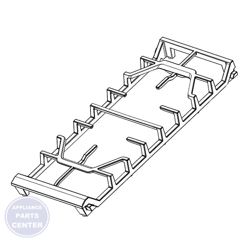 SAM ASSY GRATE CENTER;NX60T****, GAS OVEN,CA - Main view showing heavy-duty design for NX60T**** series