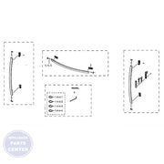 SAM Refrigerator ASSY HANDLE KIT DA98-02887D - Main view showing sturdy handle for various models