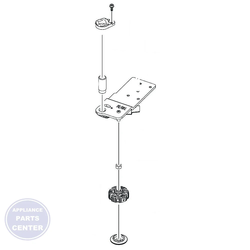 SAM ASSY HINGE-LOW LEFT DA97-14046B - Main view showing smooth dispenser operation for specific models