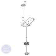 SAM ASSY HINGE-LOW LEFT DA97-14046B - Main view showing smooth dispenser operation for specific models