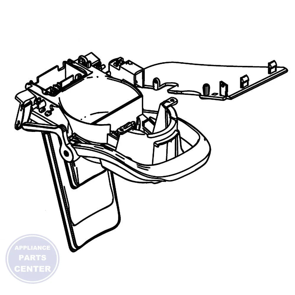 Samsung ASSY LEVER DISPENSER DA97-14506A - Main view showing precise water flow for Samsung RF-H920G model