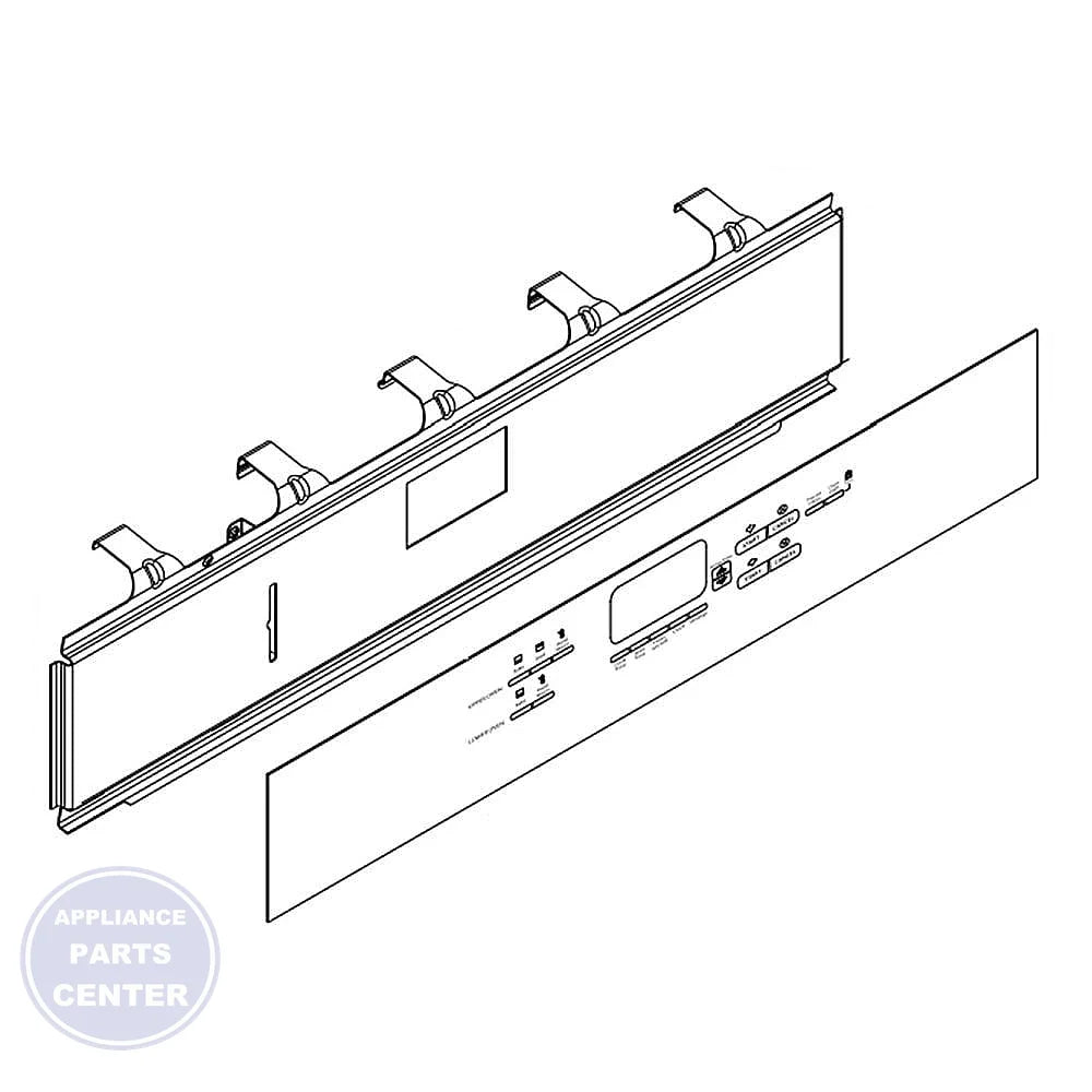 Whirlpool ASSY,MEMB BKT WP GAS NC W10321800 - Main view showing touchpad for specific models