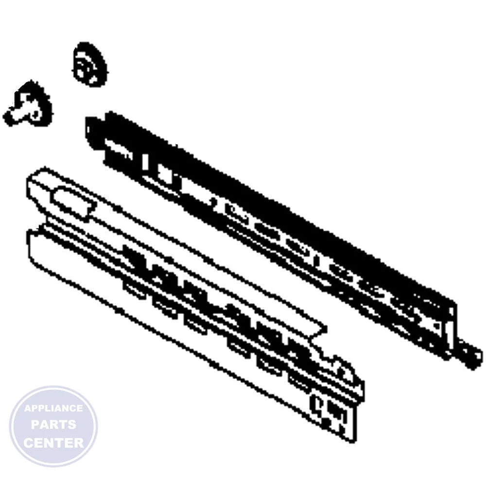 SAM ASSY RAIL-LOW RIGHT;AW1-12 HUB DA97-10595C - Main view showing sturdy design for RF23HCEDBSR
