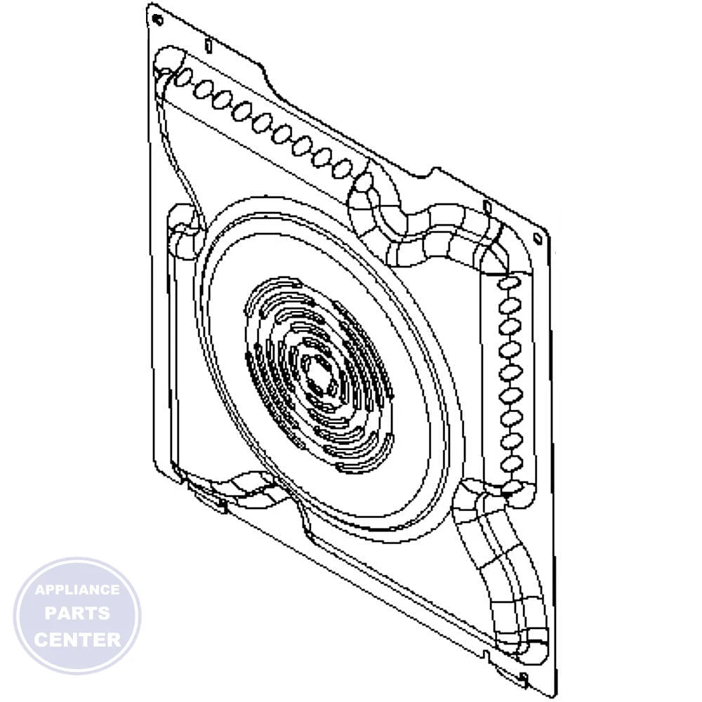 [Brand] BAFFLE, X - FIN W10359278 - Main view showing exceptional heat distribution for [specific models]