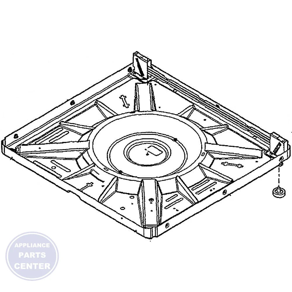 WCI BASE ASSEMBLY 137364600 - Main view showing sturdy support for WCI Washer/Dryer Combo
