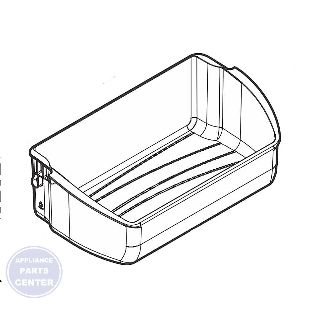 WCI BIN-DOOR 5304519468 - Main view showing secure storage for various WCI models