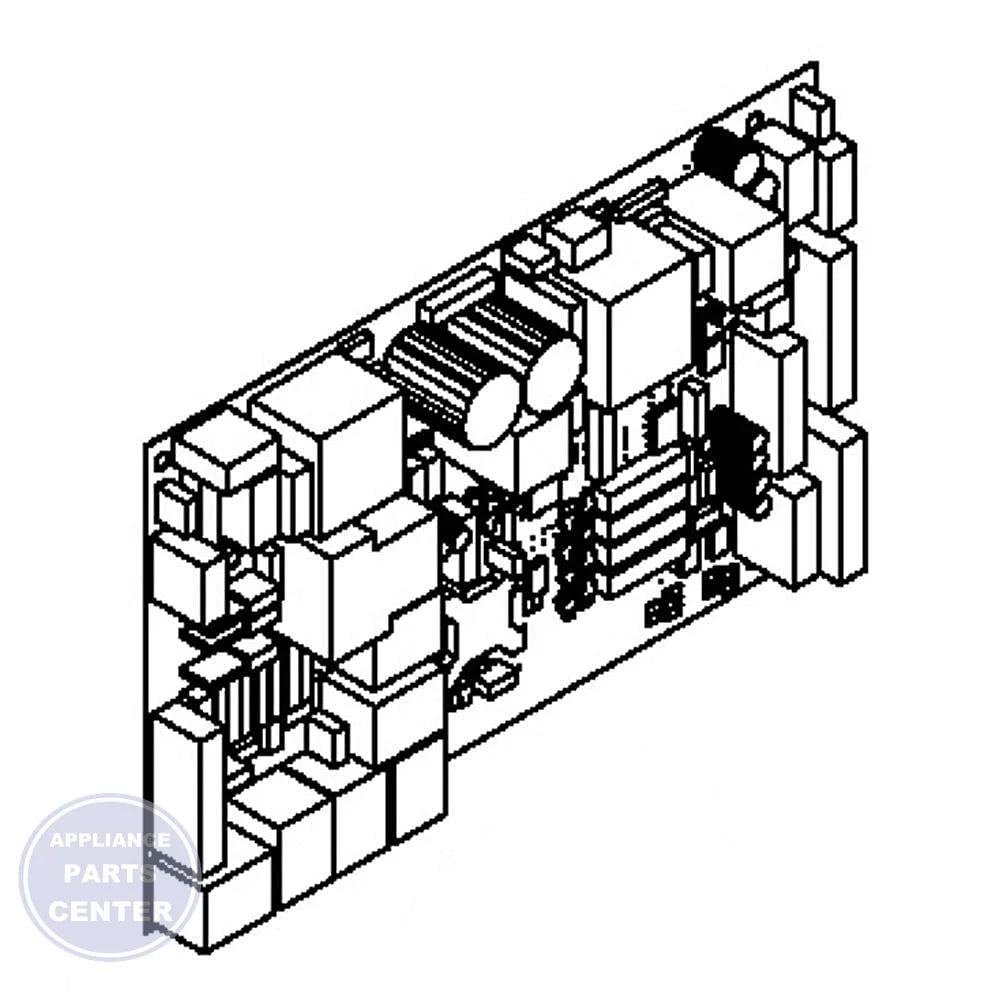 GEH BOARD ASM MAIN CONTROL WR55X11202 - Main view showing energy-efficient design for GEH models