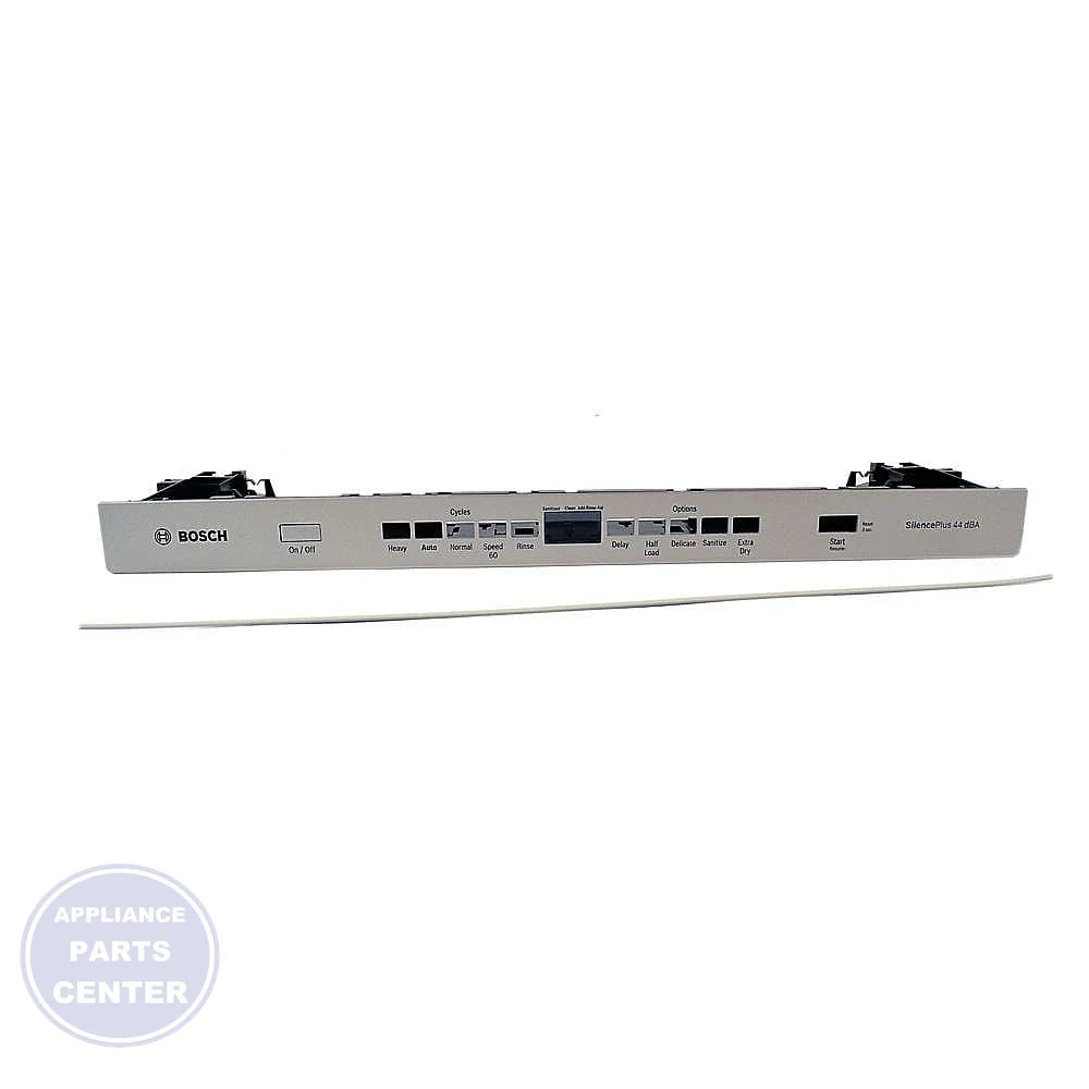 BOSCH DISHWASHER FACIA PANEL 00775797 - Main view showing sleek design for various BOSCH dishwasher models