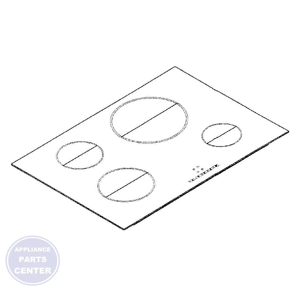 BOSCH OVEN CERAMIC GLASS TOP 00770788 - Main view showing sleek design for BOSCH models