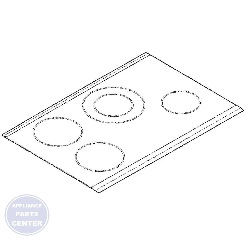 BOSCH OVEN CERAMIC HOB GLASS TOP 00770872 - Main view showing sleek glass design for BOSCH models