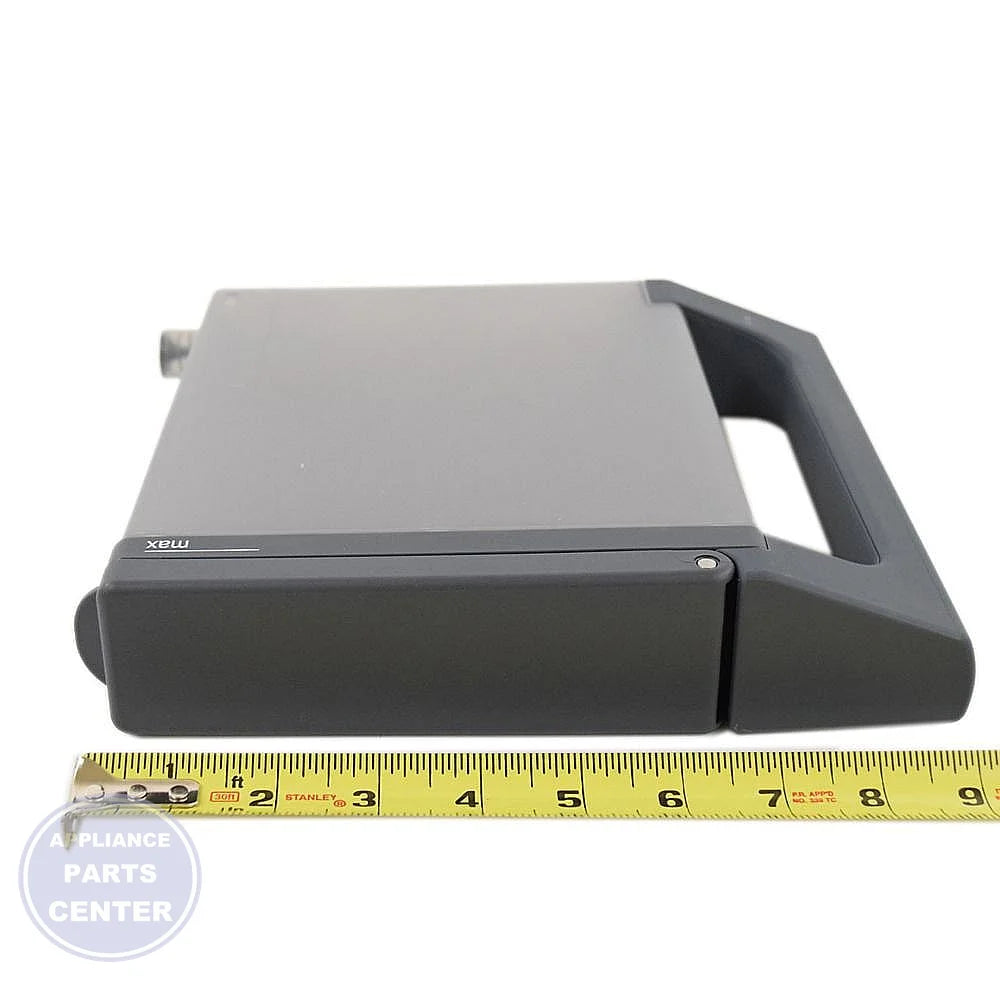 BOSCH RANGE WATER TANK 00655550 - Side view with precise measurements