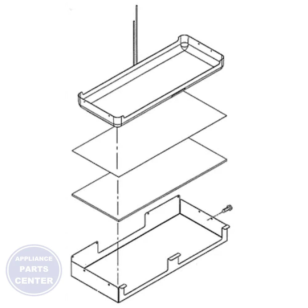 BOSCH REFRIGERATOR PAN 00703203 - Main view showing durable design for BOS refrigerators