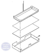 BOSCH REFRIGERATOR PAN 00703203 - Main view showing durable design for BOS refrigerators