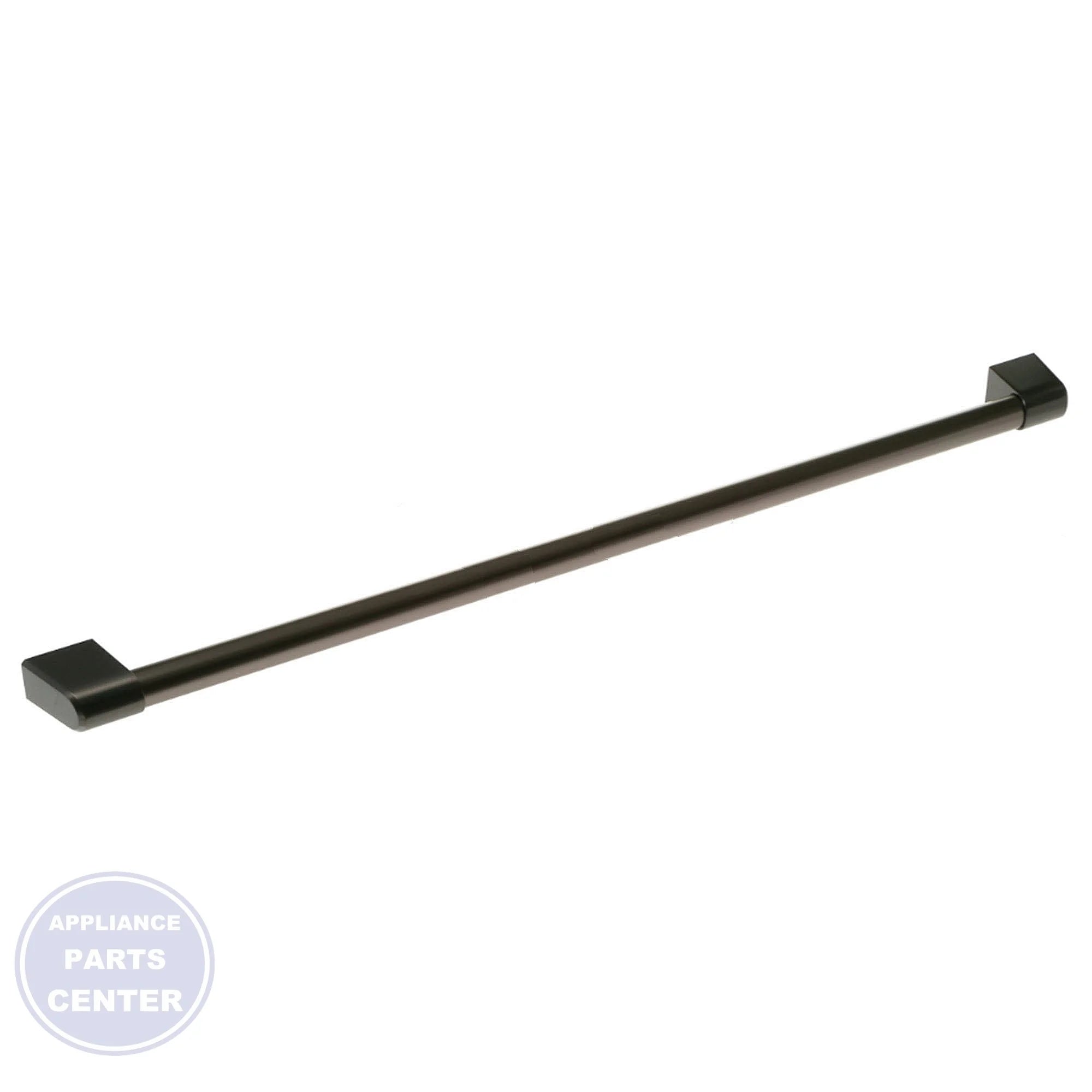 GEH WR12X30443 BRUSHED BLACK FRESH FOOD DOOR HANDLE - Main view showing sleek design for various GEH models