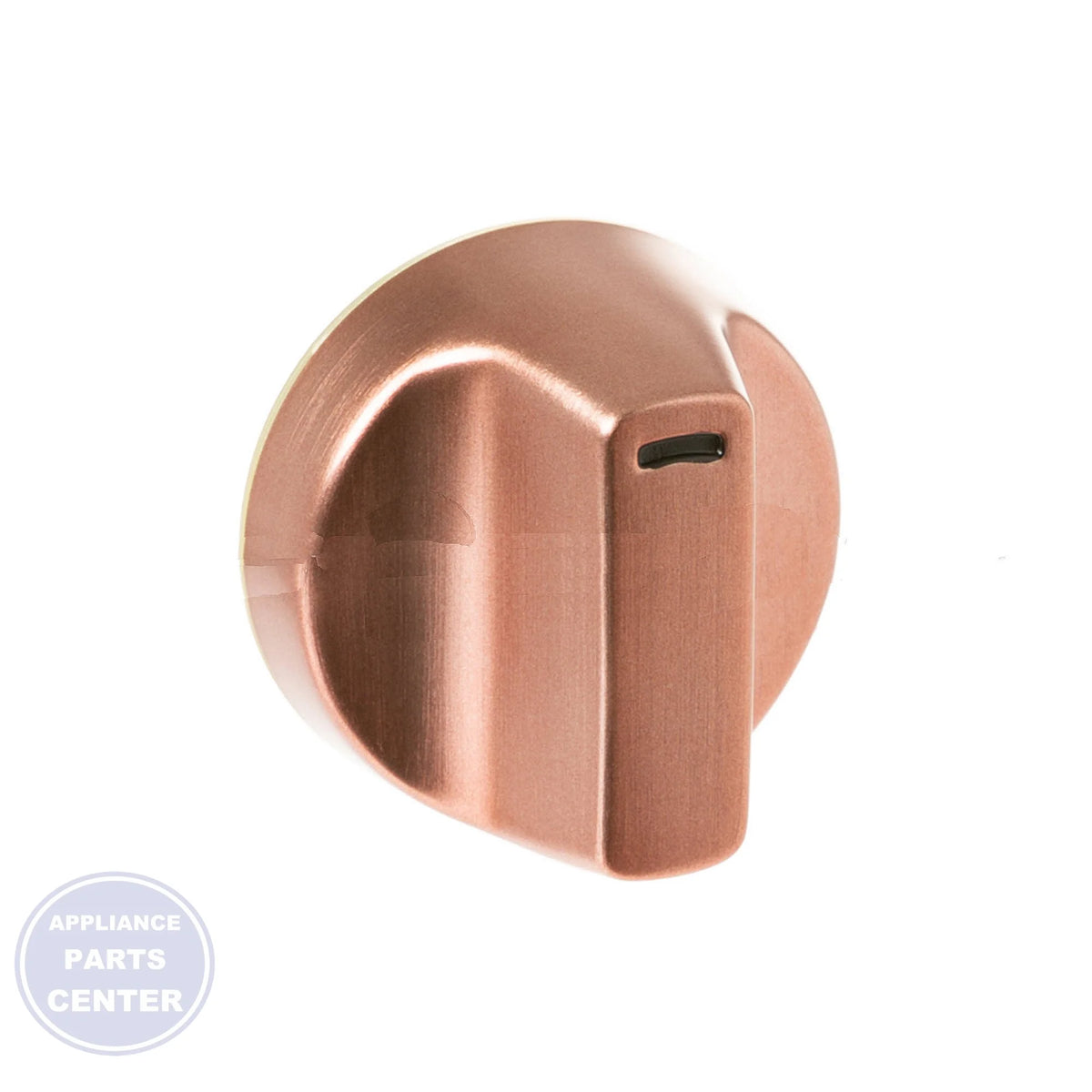 GEH BRUSHED COPPER RANGE CONTROL KNOB WB03X31345 - Main view showing sleek design for GEH models