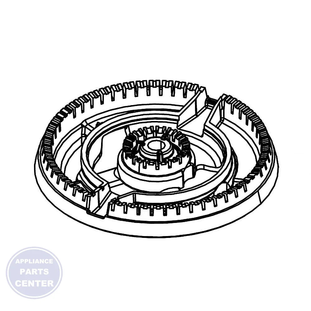 Samsung BURNER HEAD DG62-00163A - Main view showing dual burner feature for NY58J9850WS