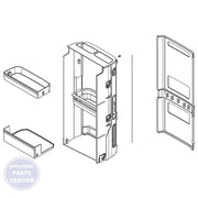 L-G CASE ASSEMBLY,HOME BAR ABQ77140102 - Main view showing spacious design for L-G refrigerators