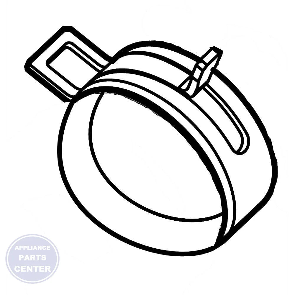 SMG CLAMPER HOSE;SEW-HFR177AR,SK5, DC61-01679A - Main view showing secure fit for high-efficiency washers