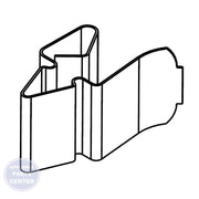 WPL CLIP-AIR DUCT W10331728 - Main view showing secure attachment for WPL Refrigerator models X, Y, and Z
